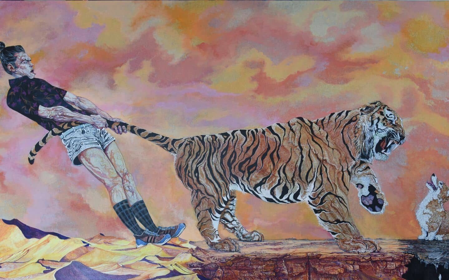 peter addison art the fool the predator the naive banner